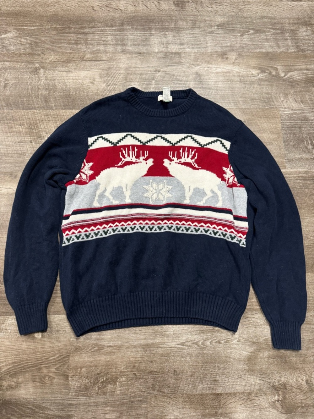 Dockers Vintage Moose Sweater Size Large